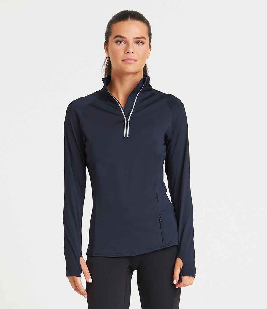 AWDis Ladies Cool Half Zip Sweat Top