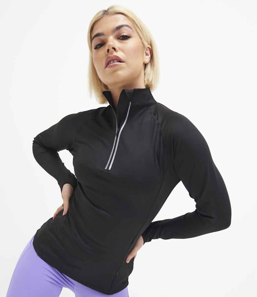 AWDis Ladies Cool Half Zip Sweat Top