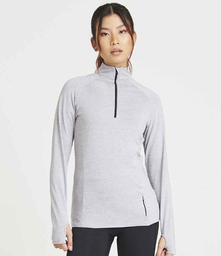 AWDis Ladies Cool Half Zip Sweat Top