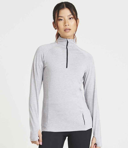 AWDis Ladies Cool Half Zip Sweat Top