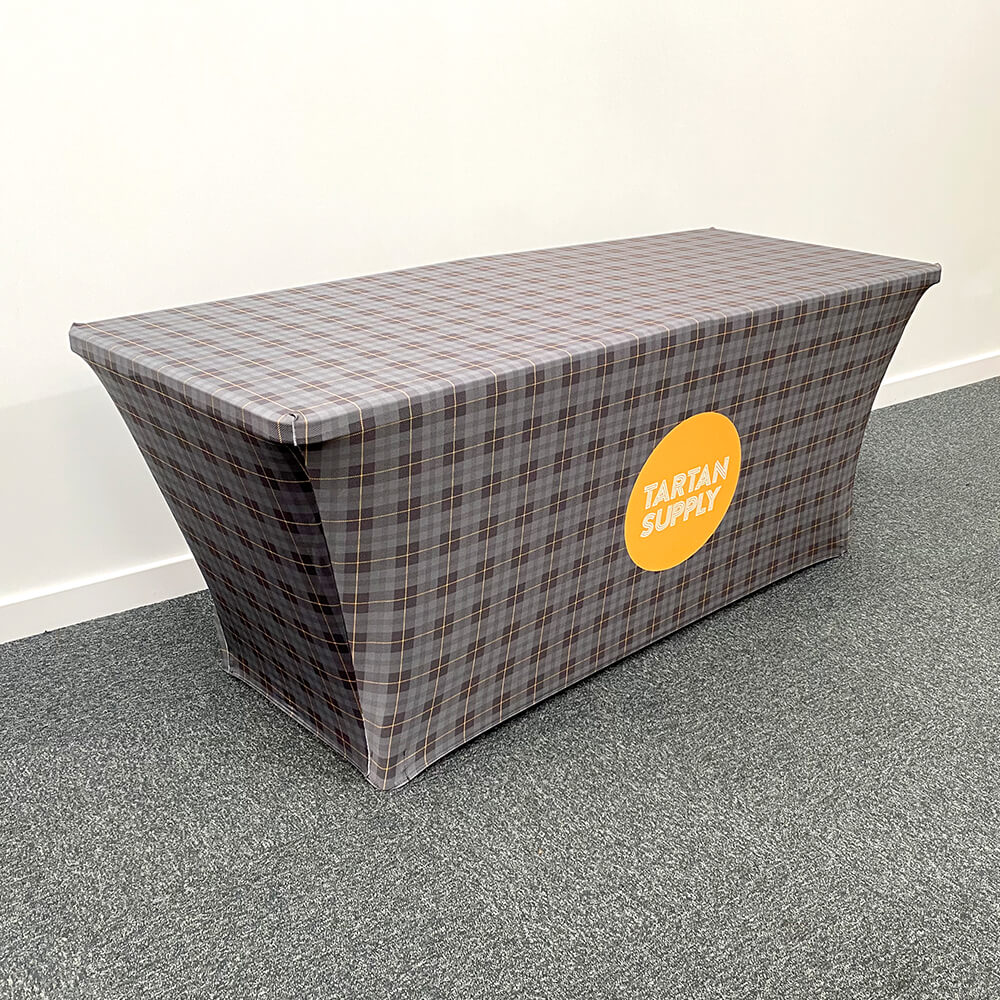 Stretch Tablecloth with 6ft Trestle Table